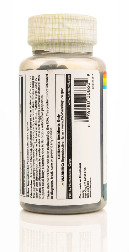 Solaray Activated Charcoal 90 Capsules