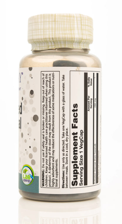 Solaray Activated Charcoal 90 Capsules