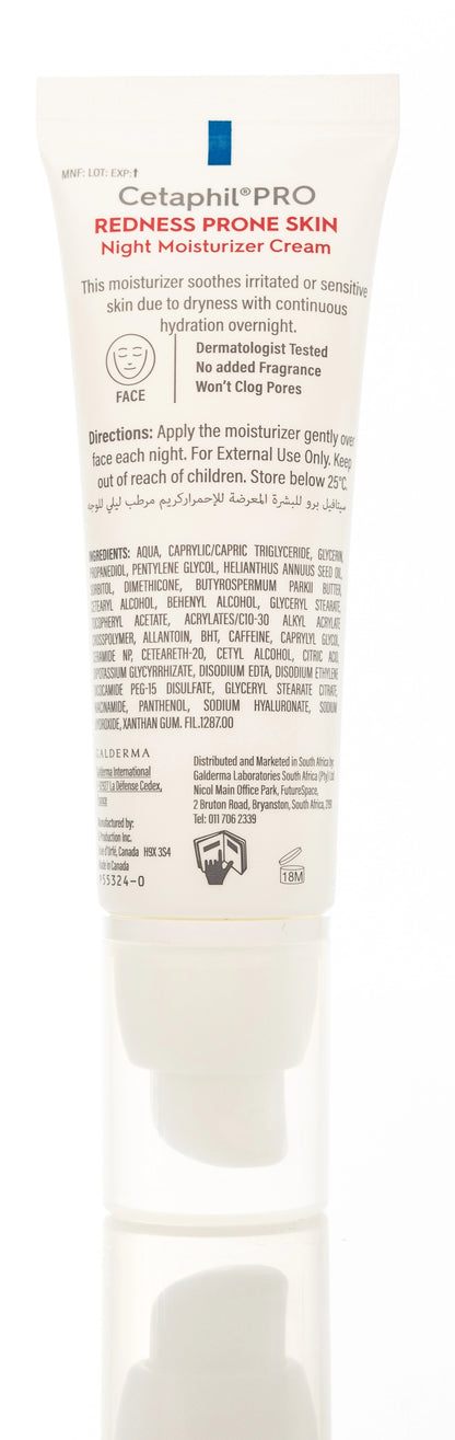 Cetaphil PRO Redness Prone Skin Night Moisturizer Cream 50 Ml