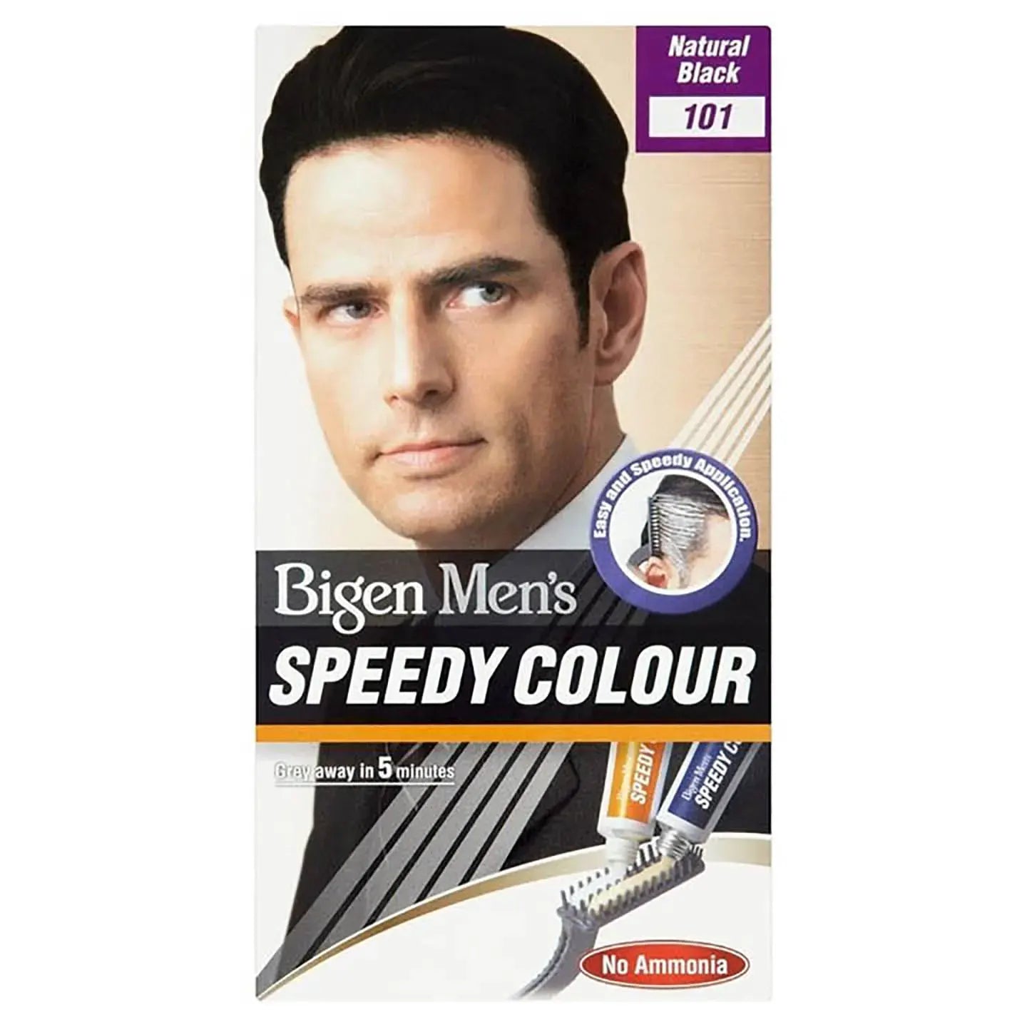 Bigen Men's Cream Color 101 (Natural Black) 40 G
