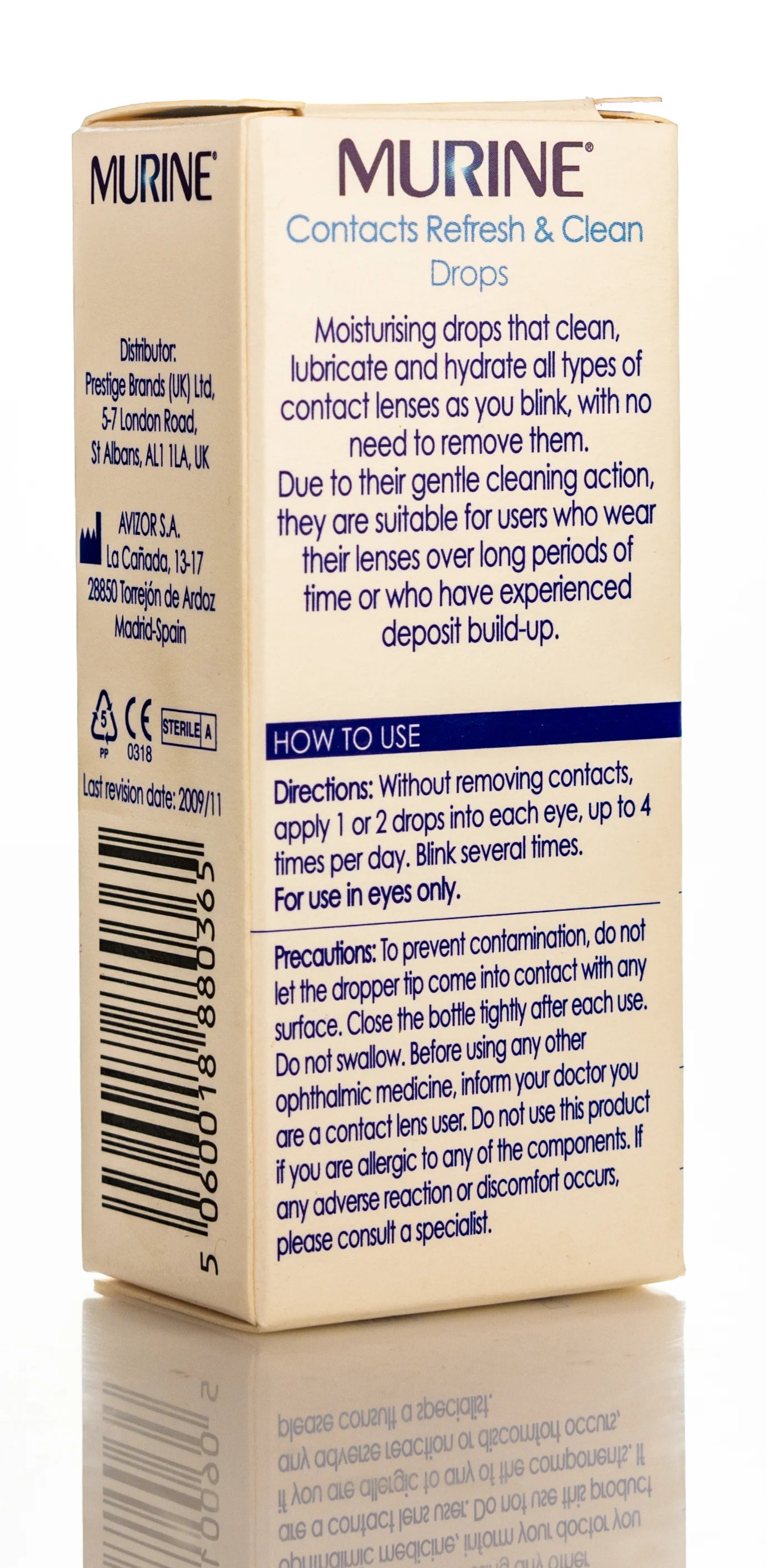 Murine Contacts Refresh And Clean Drops