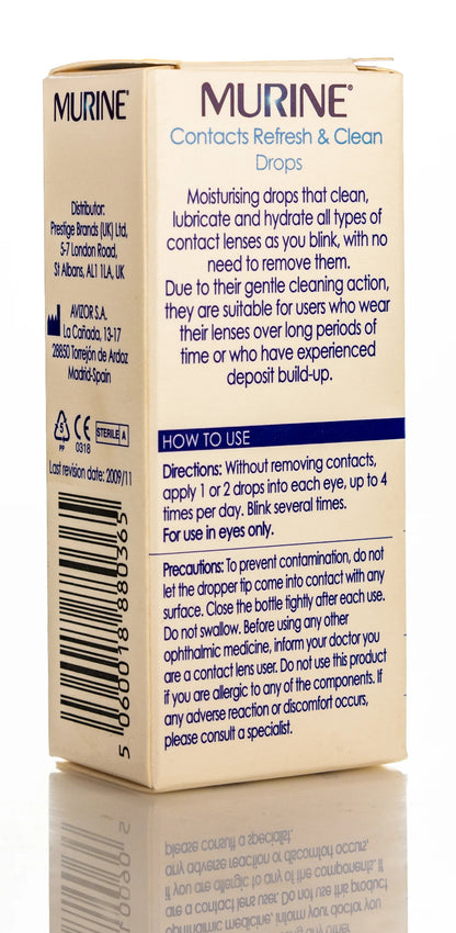 Murine Contacts Refresh And Clean Drops