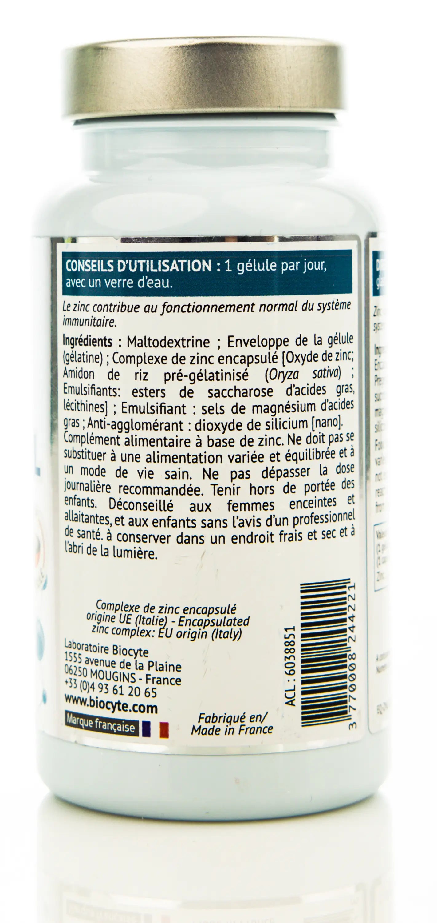 Biocyte Zinc Liposomal 60 Capsules
