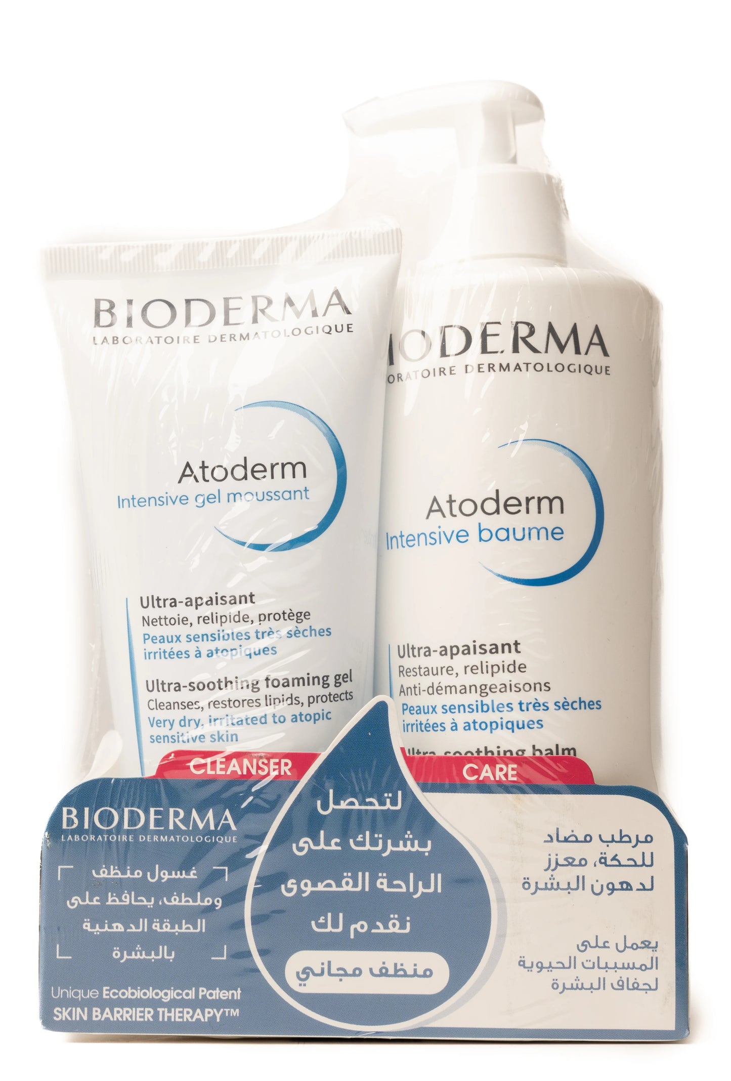 Bioderma Atoderm Intensive Baume 500 Ml + Atoderm Intensive Gel Moussant 200 Ml Offer Pack