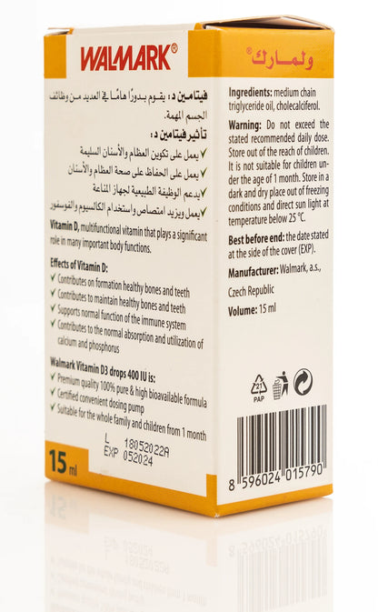Walmark Vitamin D3 Drops 15ml