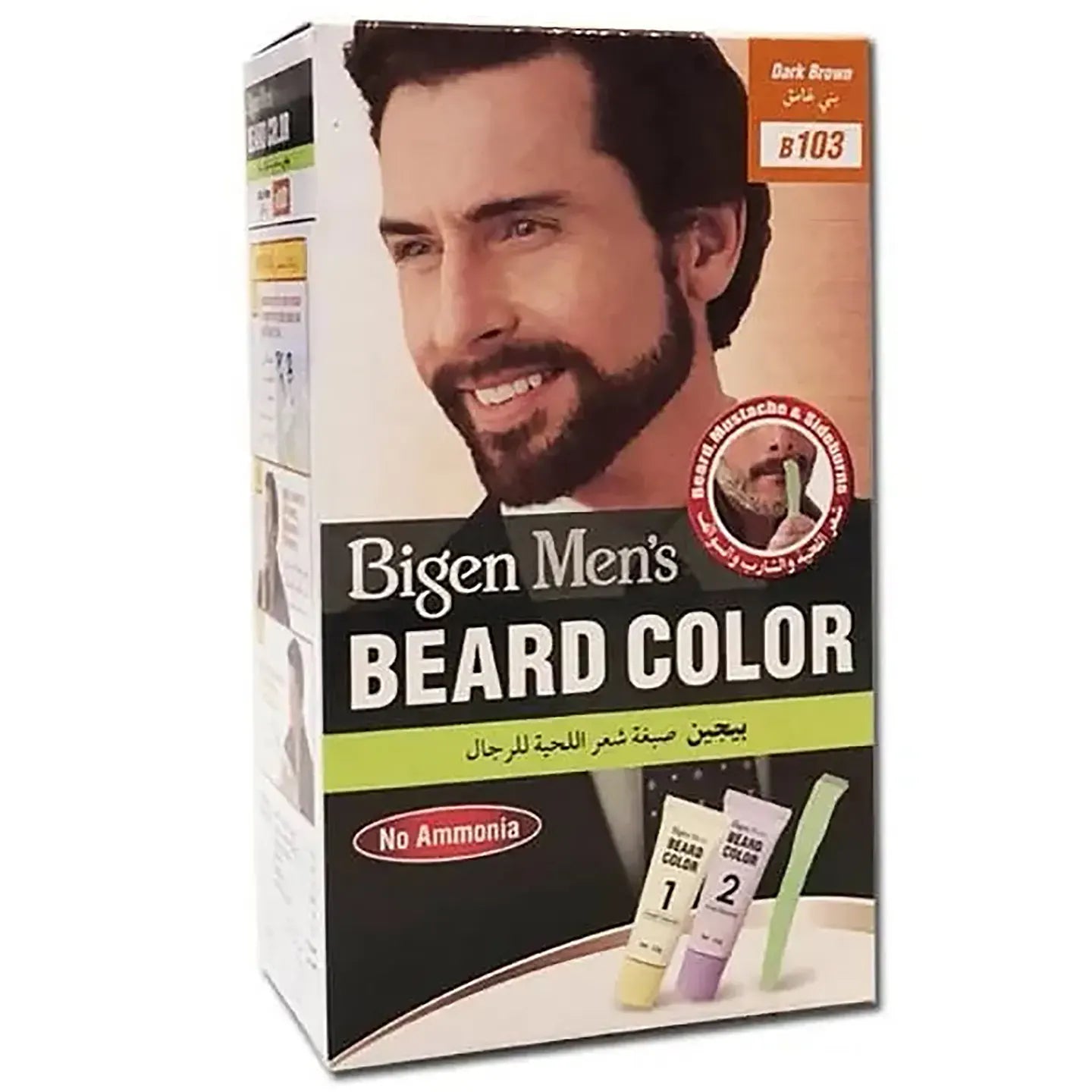 Bigen Men’s Beard Color B103 (Dark Brown) Cream 20 G