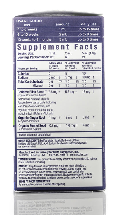 Mommys Bliss Gripe Water [Night Time] 120Ml