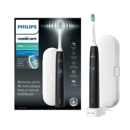 Philips Sonicare 4300 Protective Clean Electric Toothbrush-Black [Hx6800/44]