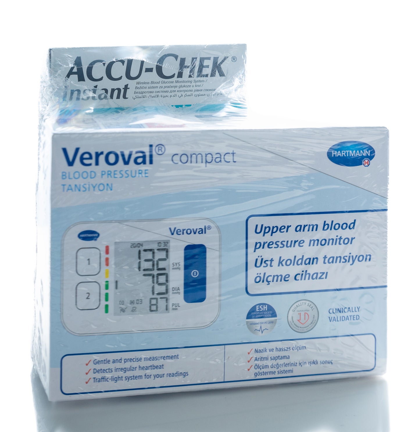 Accu Check Instant Mmol + Blood Pressure Machine