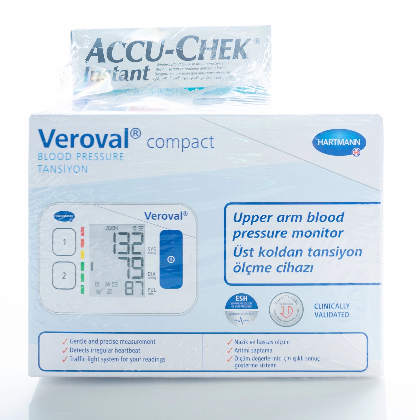 Accu Check Instant Mmol + Blood Pressure Machine