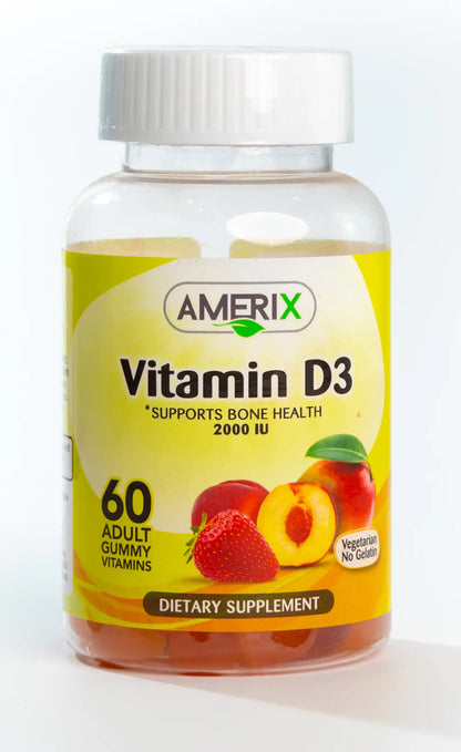 Amerix Vitamin D3 2000 IU 60 Adult Gummies