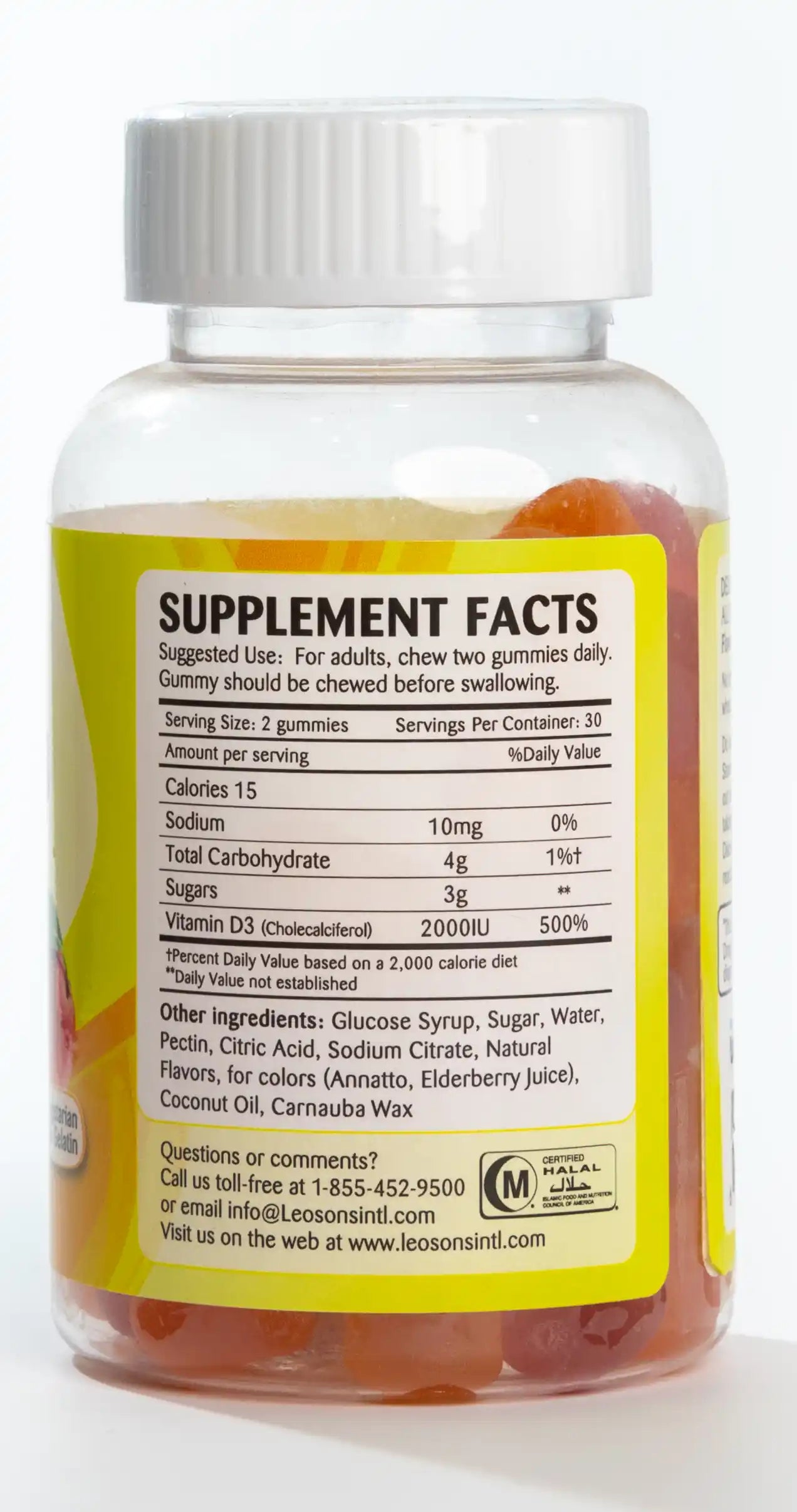 Amerix Vitamin D3 2000 IU 60 Adult Gummies
