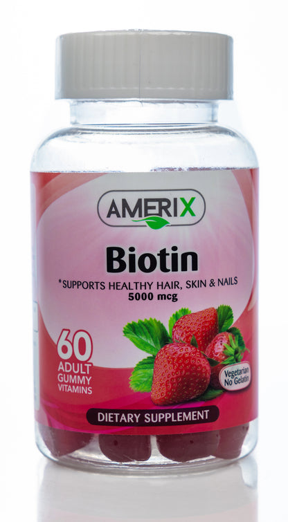 Amerix Biotin 5000 Mcg 60 Adult Gummies