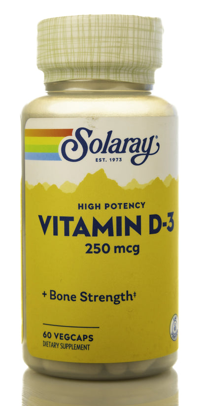Solaray Vitamin D-3 10000IU 60 Capsules