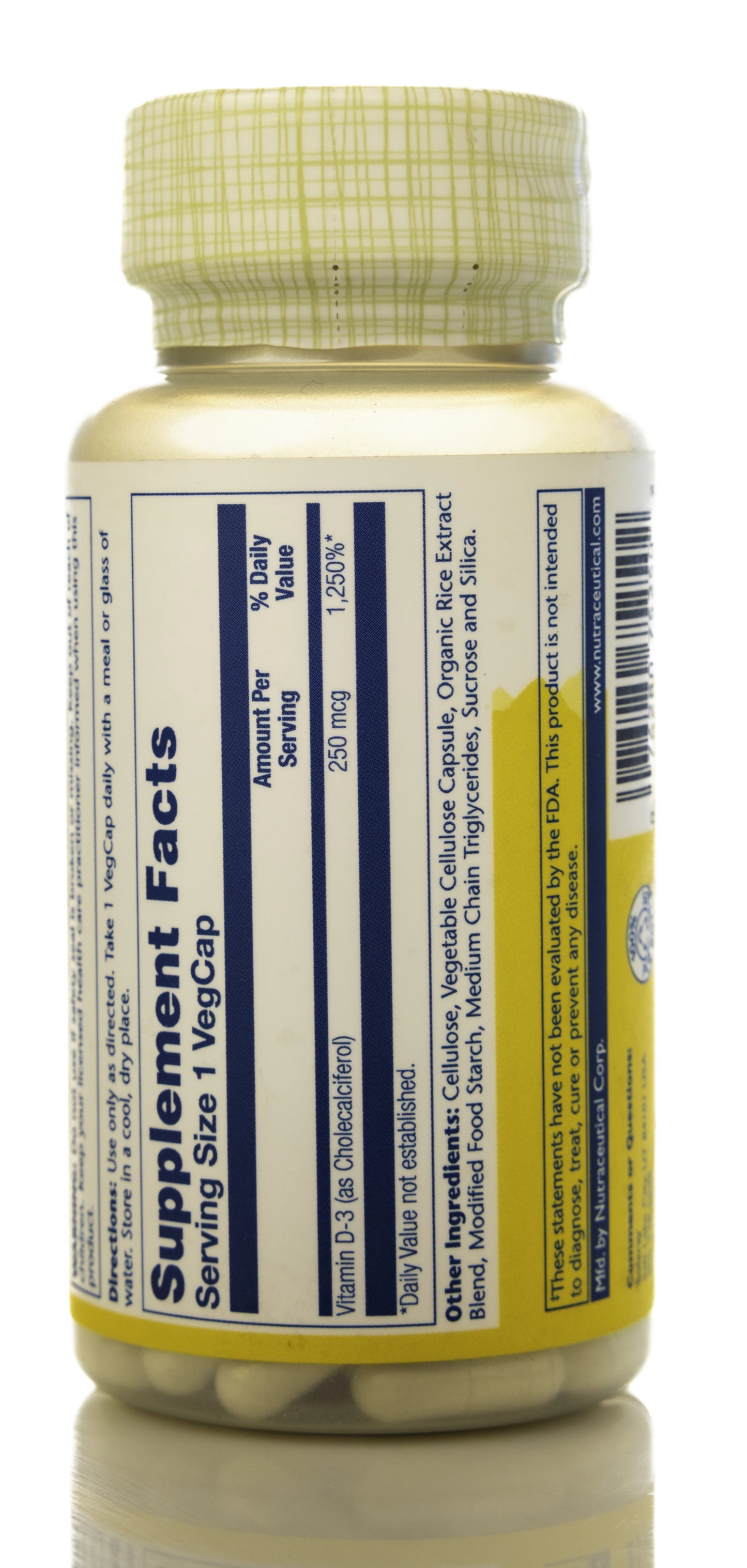 Solaray Vitamin D-3 10000IU 60 Capsules