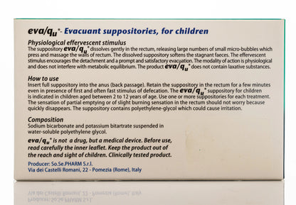 Evaqu Child Suppositry 6 Pieces