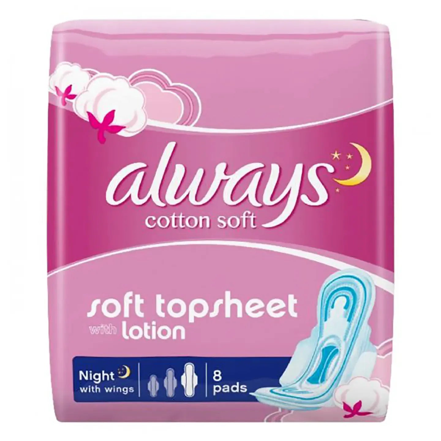 Always Cotton Soft Maxi Thick Night 8 Pads