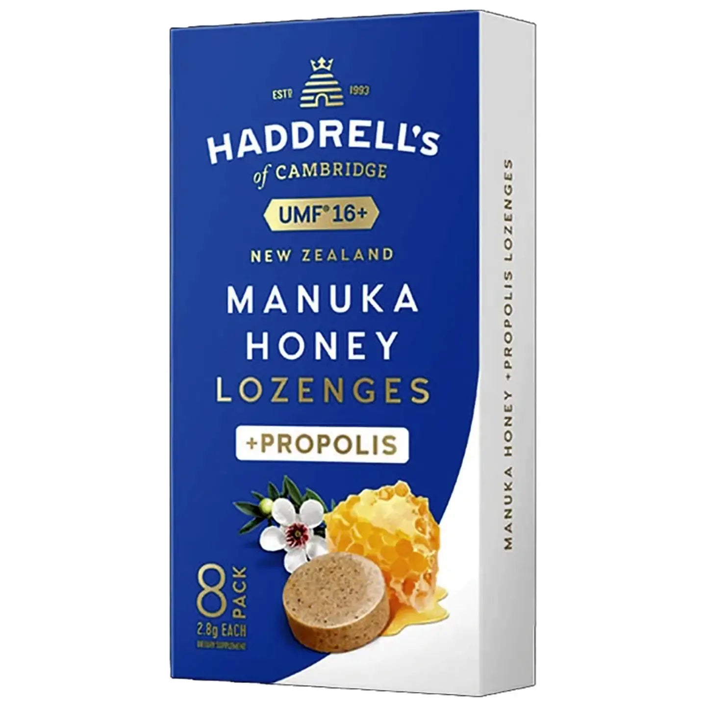 Haddrell's Manuka Honey Propolis UMF 16+ 8 Lozenges
