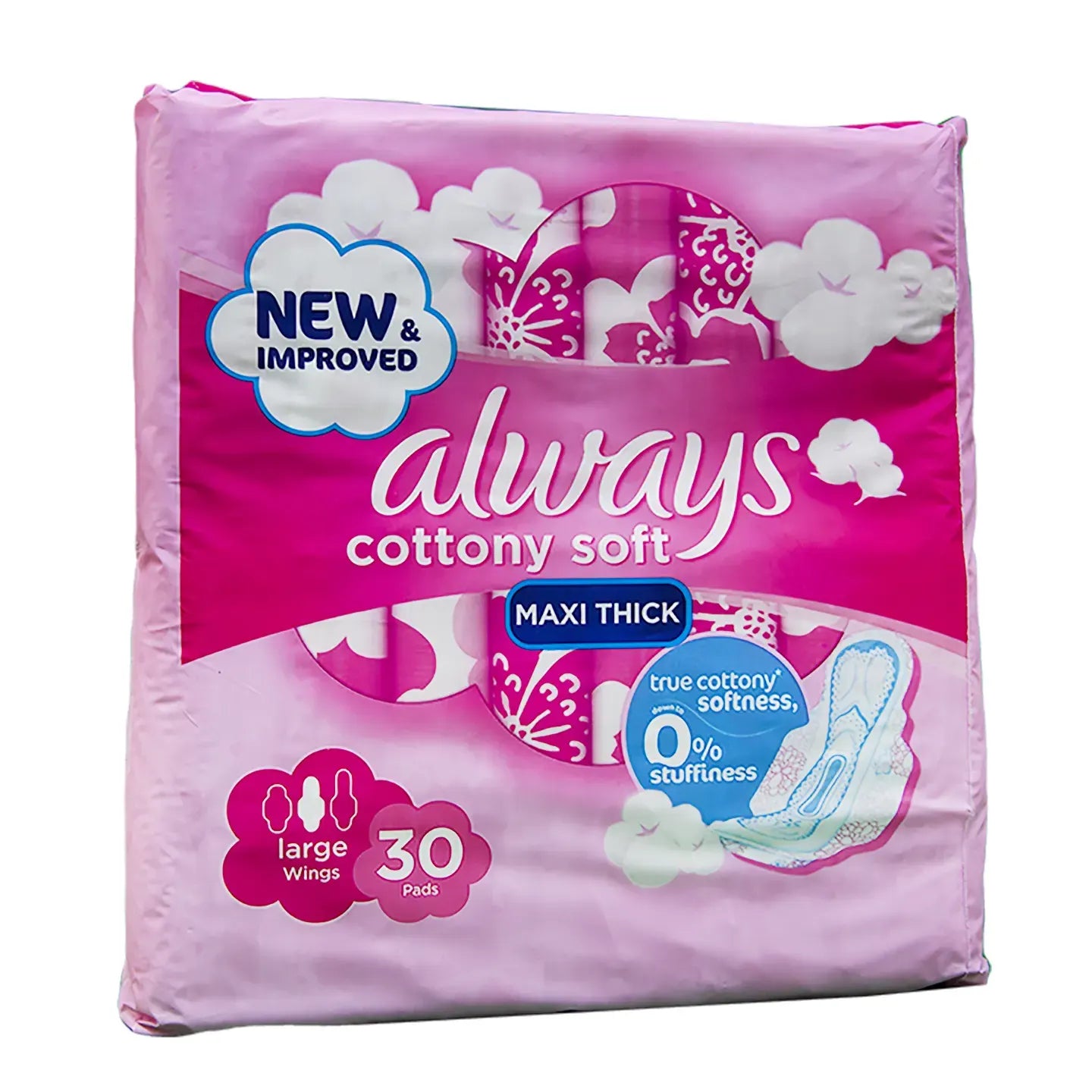 Always Cotton Soft Maxi Thick Large Wings 30 Pads