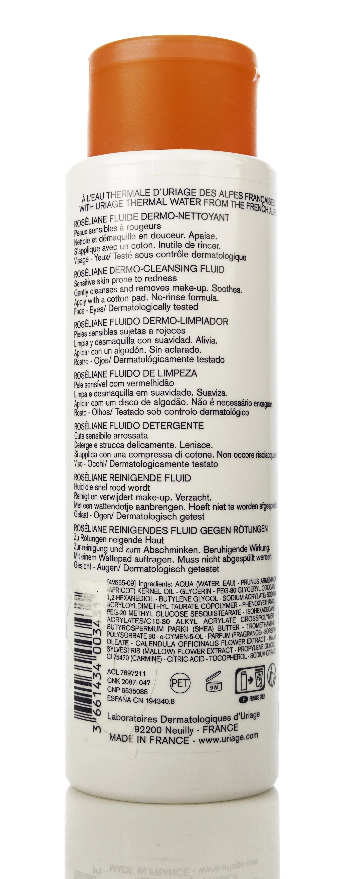 Uriage Roseliane Cleansing Fluid 250 ml