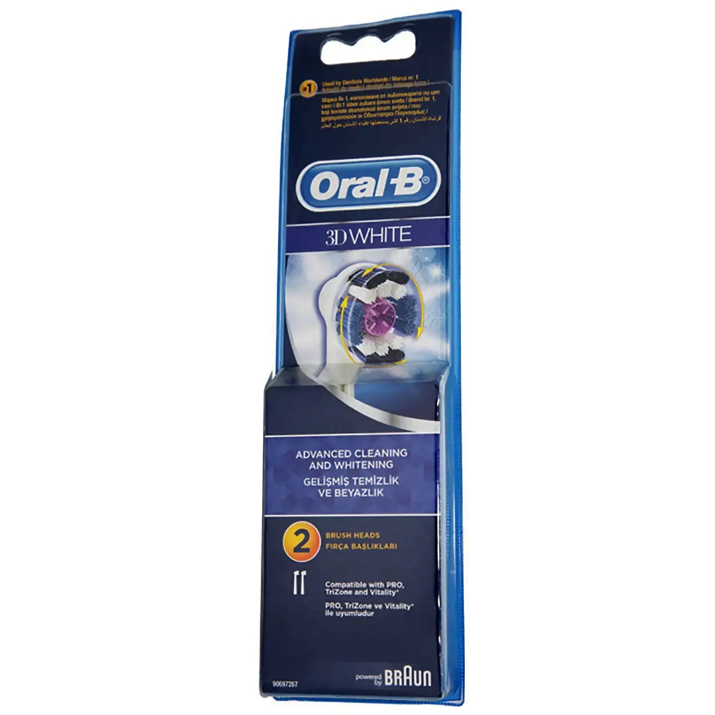 Oral-B 3D White 2 Brush Heads Refill