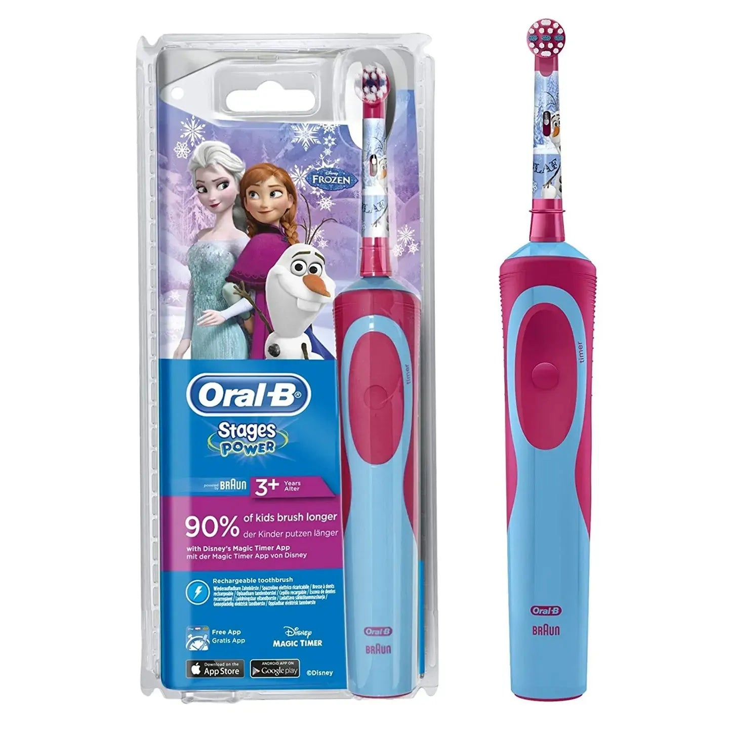 Oral-B Braun Stages Power 3+Years Rechargeable Toothbrush-Diseny Frozen [D100.413.2]