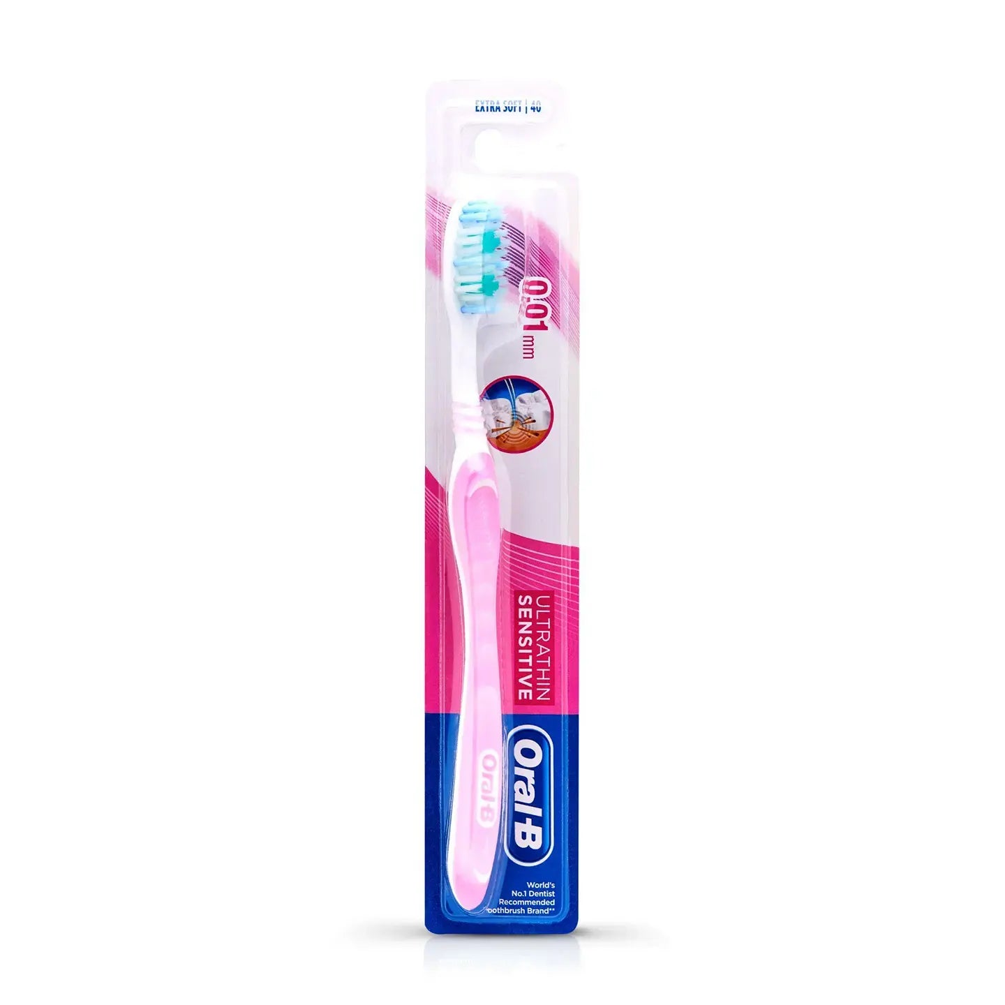 Oral-B Ultrathin Sensitive 0.01mm 40 Toothbrush-Extra Soft