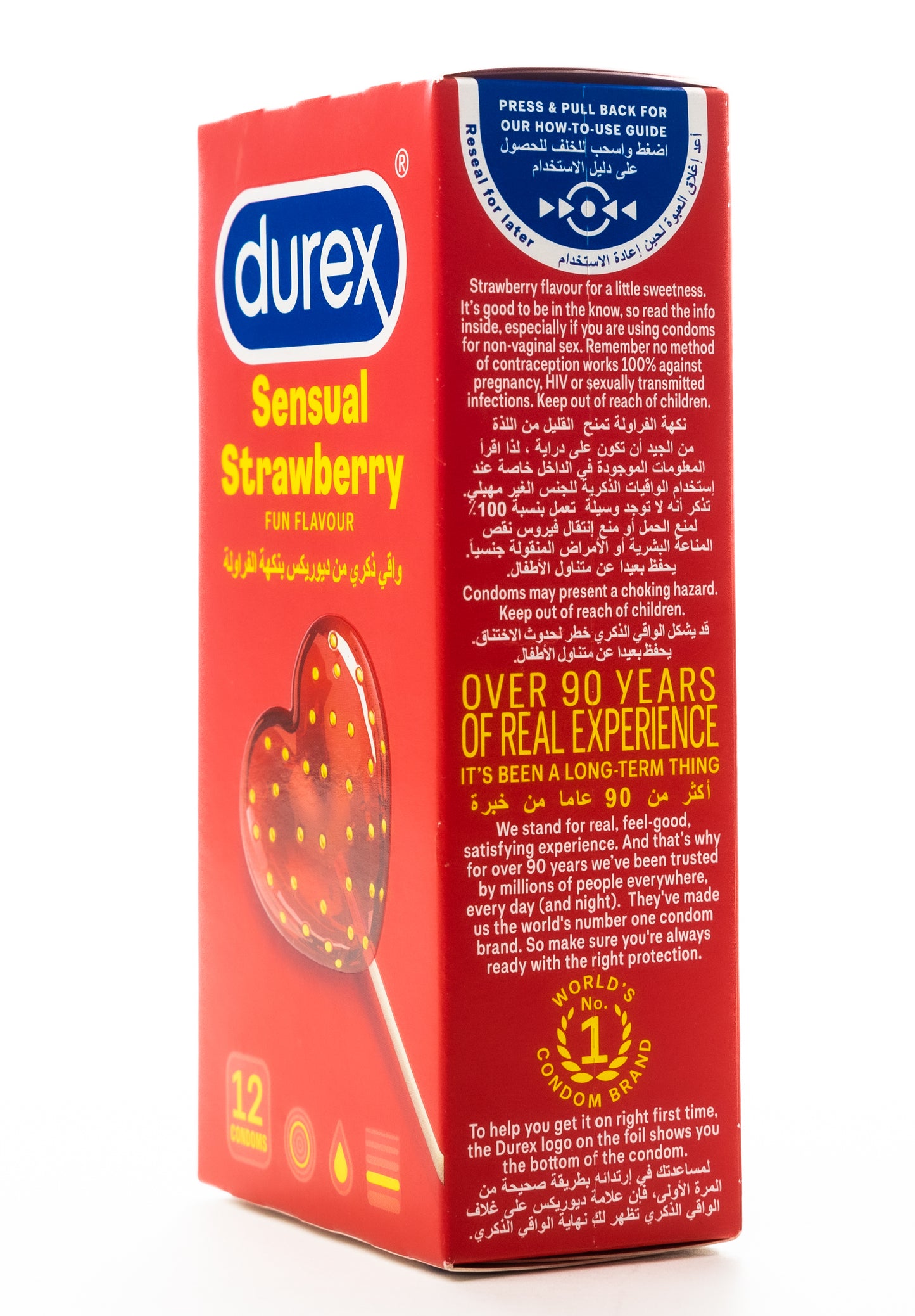 Durex Condom Sensual Strawberry 12 Pieces