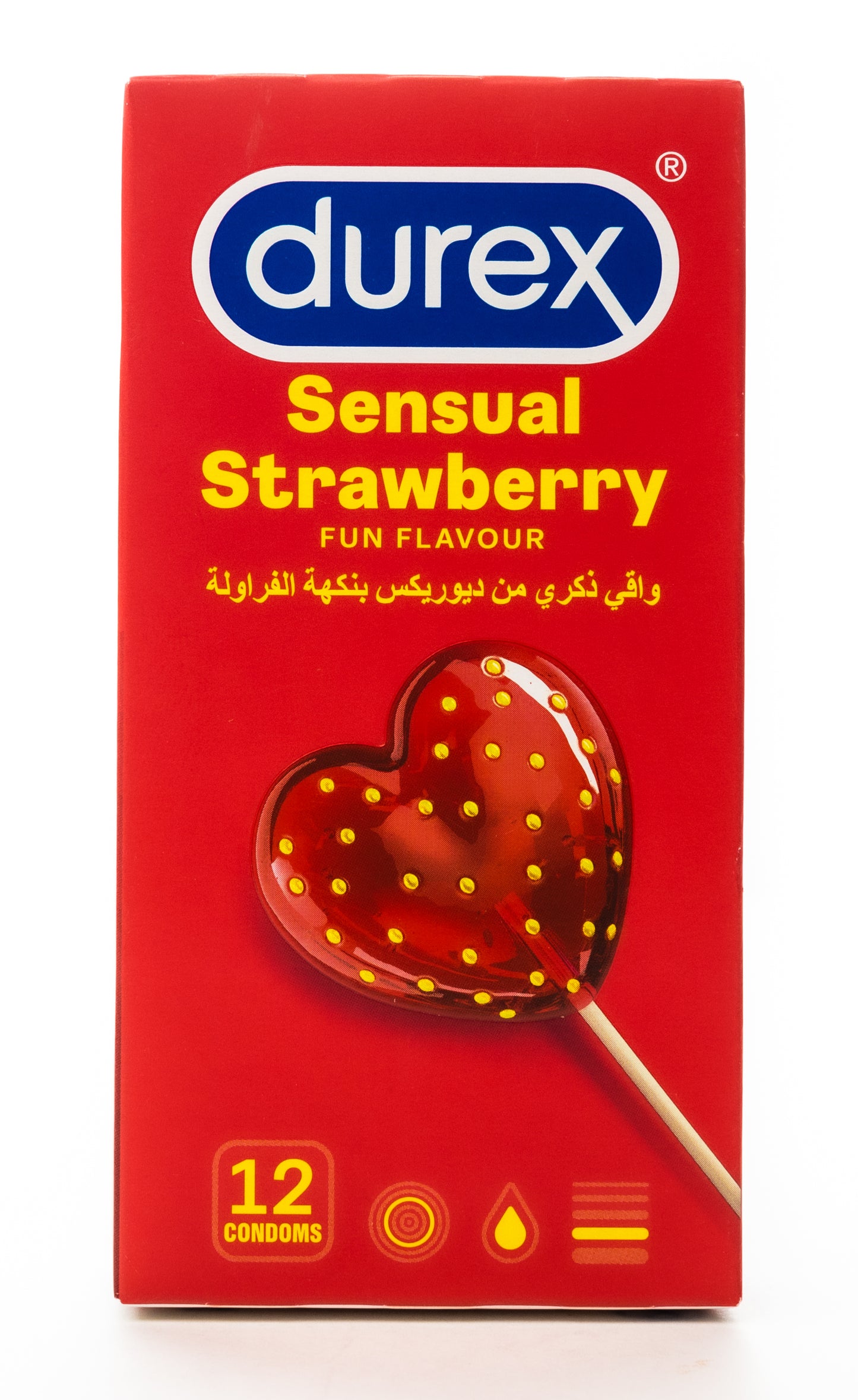 Durex Condom Sensual Strawberry 12 Pieces