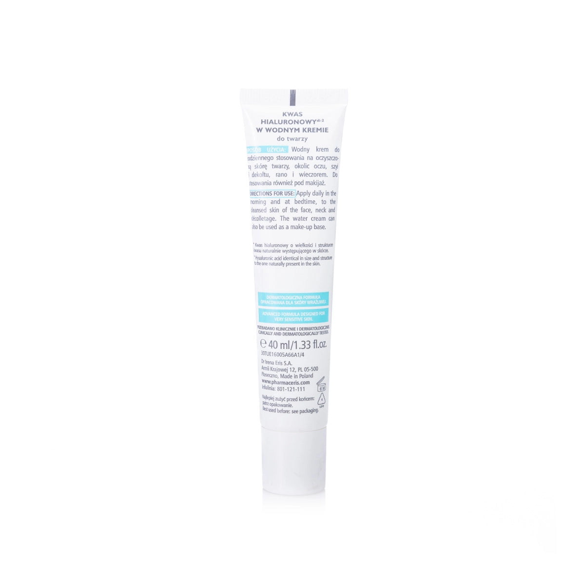 Pharmaceris A Hyaluro-Sensilium Water Cream for Hypersensitive Skin 50 Ml