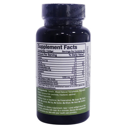 Jenasol Omega Fish Oil [Omega 3] 60 Capsule