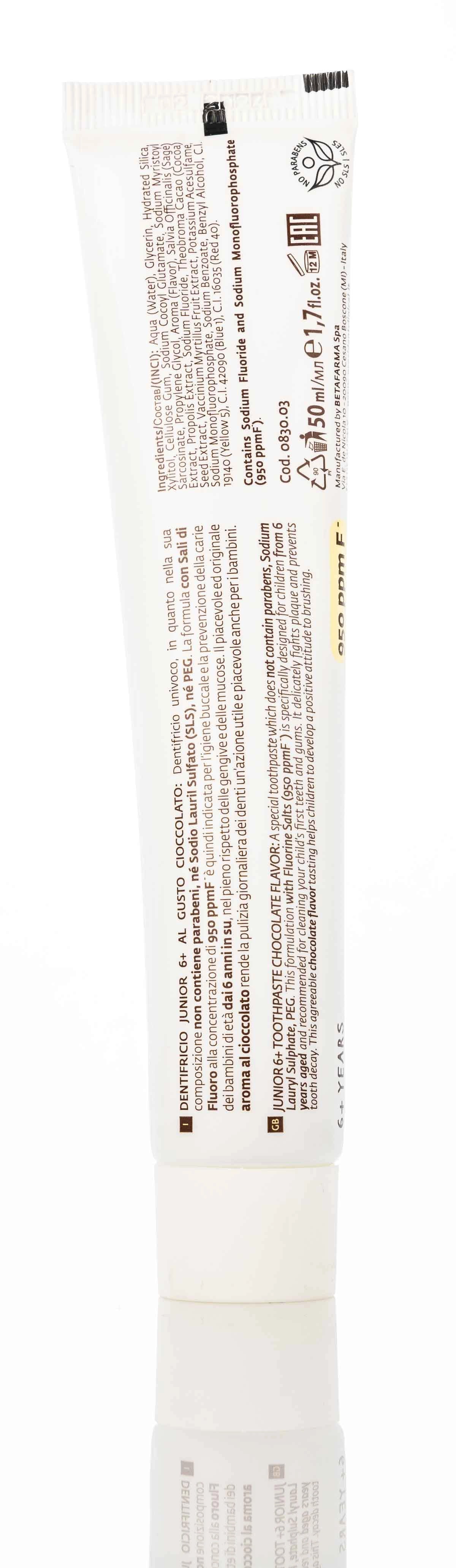 President Junior 6+ Years Chocolate Toothpaste 50 ml