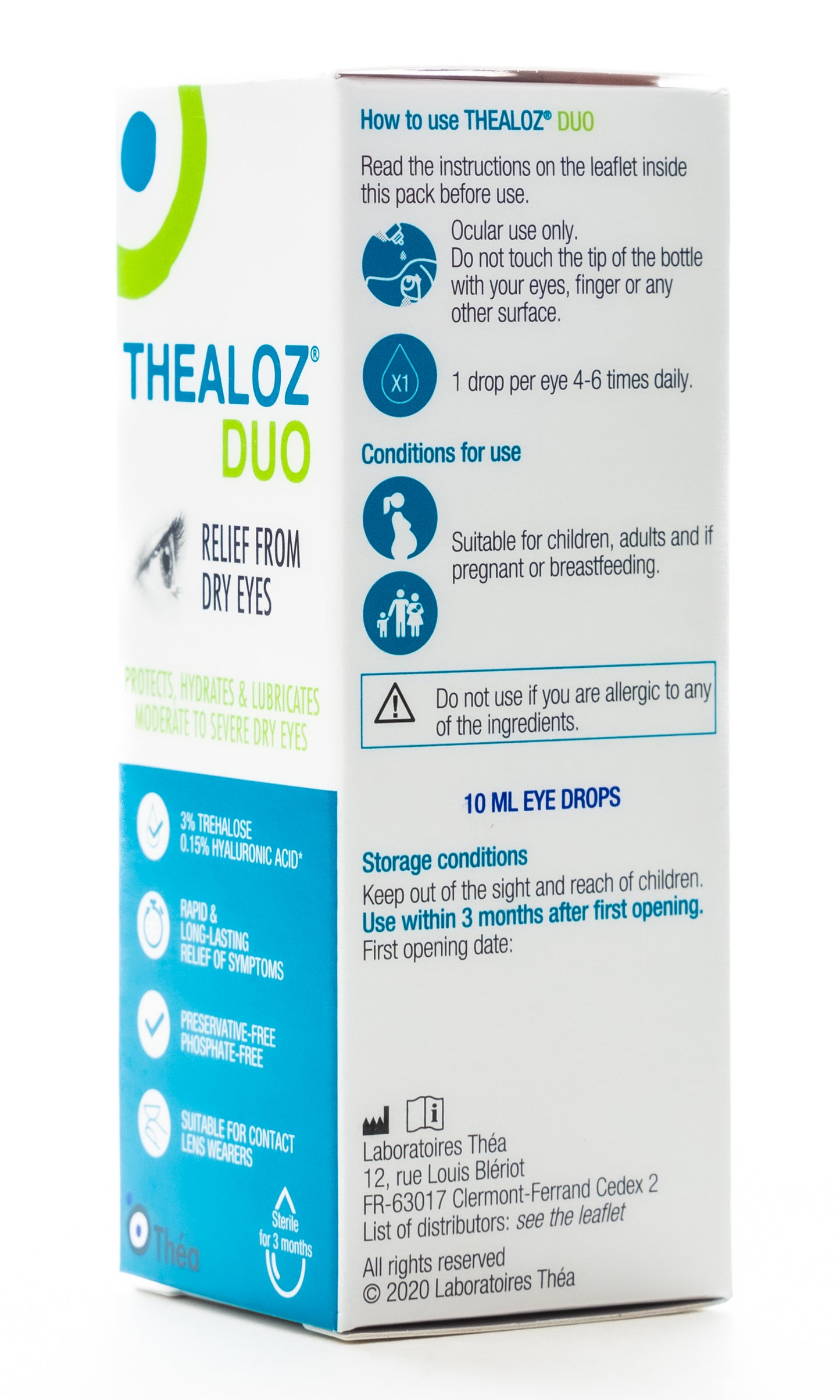Thealoz Due 3% Eye Drops 10Ml