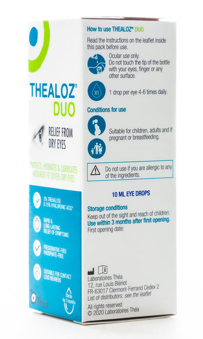 Thealoz Due 3% Eye Drops 10Ml