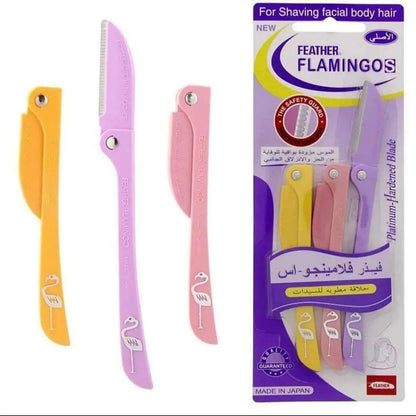 Feather Flamingos Eyebrow Shaving Blades 3Pieces