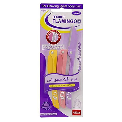 Feather Flamingos Eyebrow Shaving Blades 3Pieces