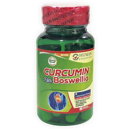 Human Essentials Curcumin with Boswellia 30 Capsules