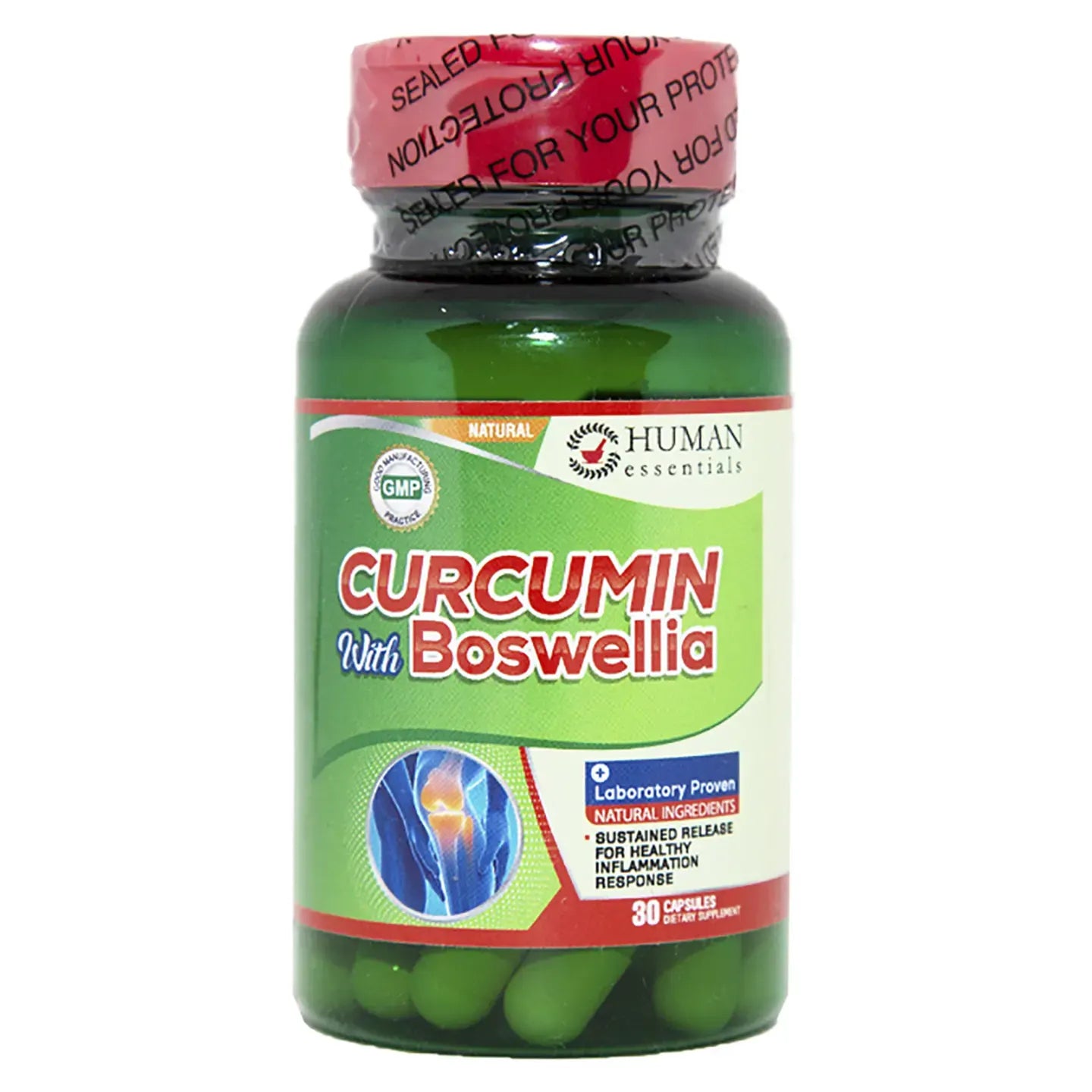 Human Essentials Curcumin with Boswellia 30 Capsules
