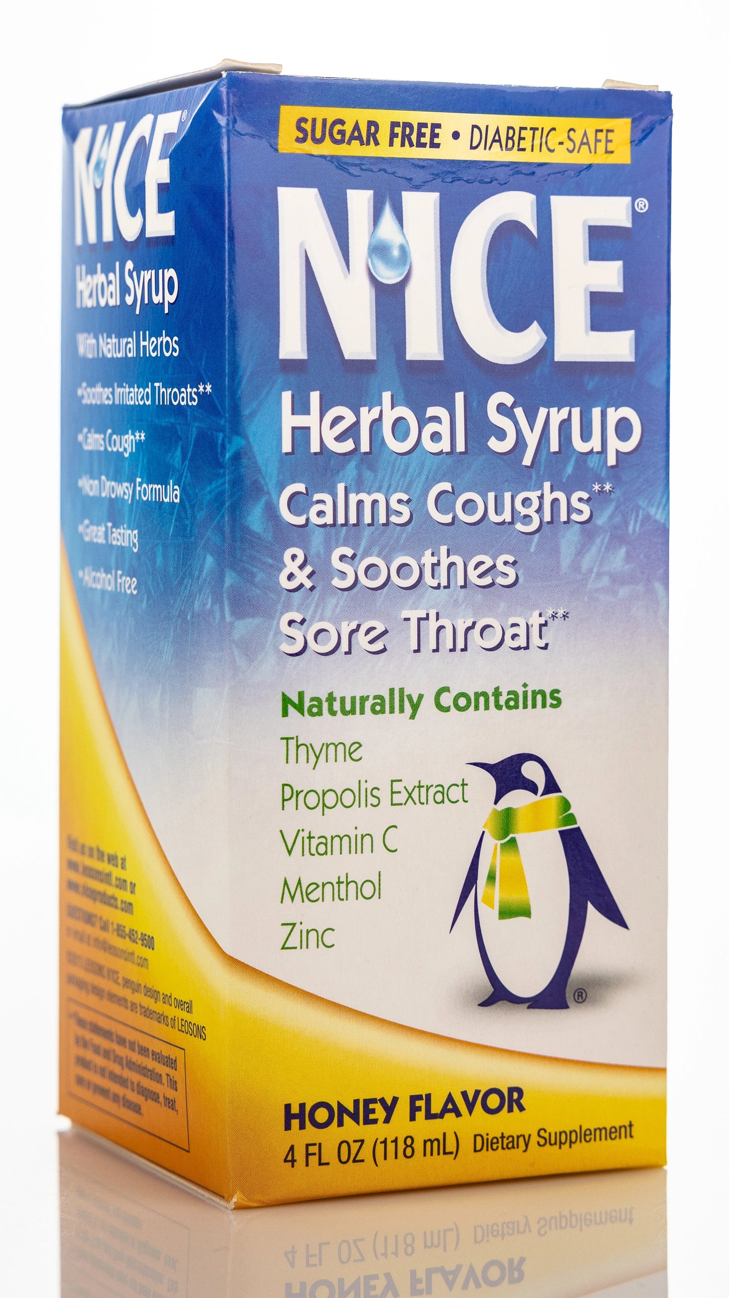 Nice Herbal Cough Syrup Honey Flavor 118ml