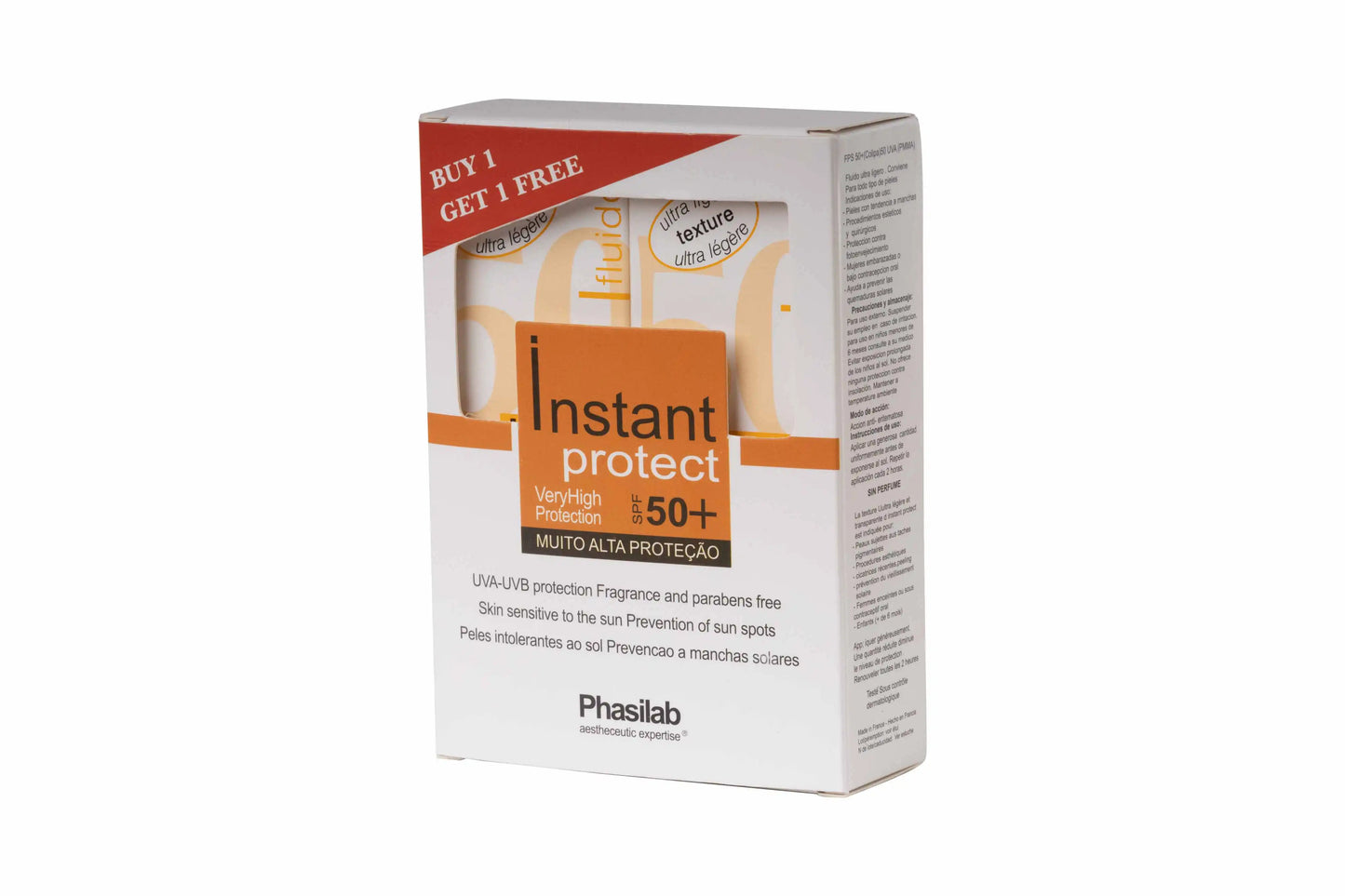 Phasilab Instant Protect SPF 50+ Fluid 40 Ml