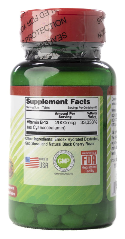 Human Essentials Vitamin B12 1200mg 60Sublingual Tablet