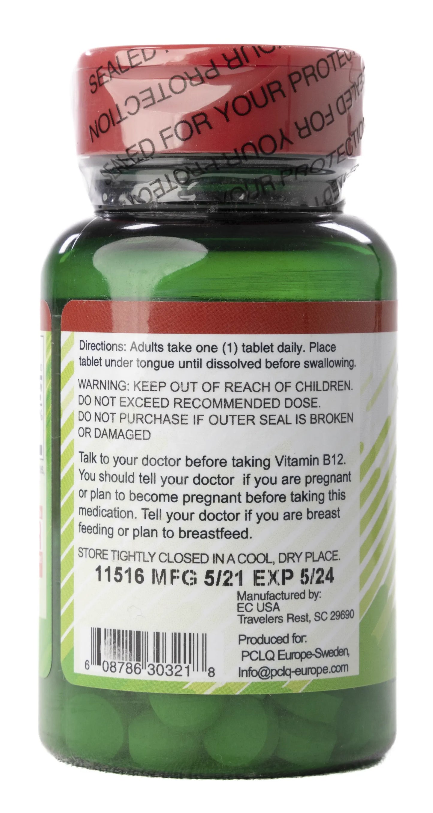 Human Essentials Vitamin B12 1200mg 60Sublingual Tablet
