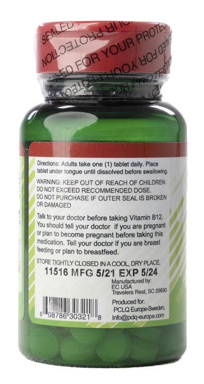 Human Essentials Vitamin B12 1200mg 60Sublingual Tablet
