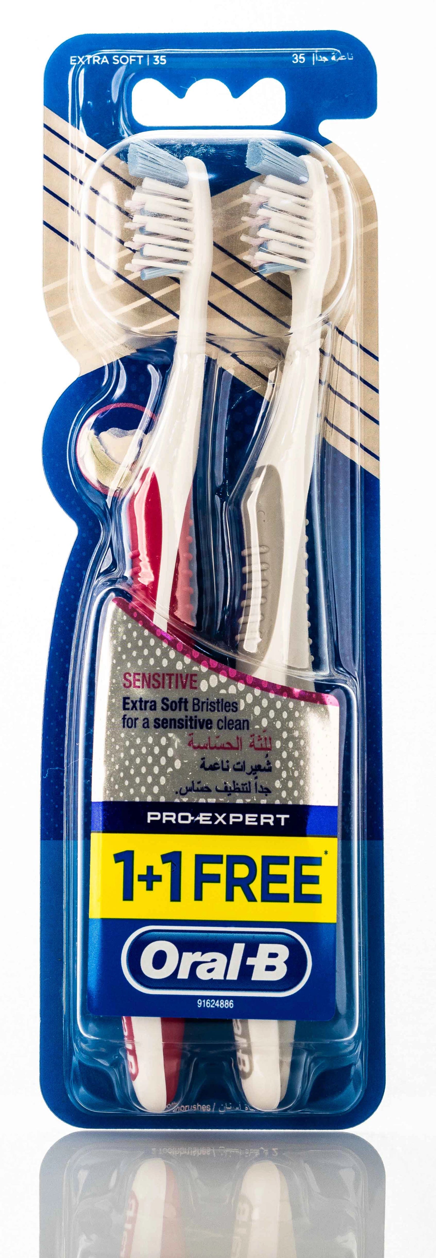 Oral-B Pro-Expert Sensitive Toothbrush-Extra Soft 35 [1+1]