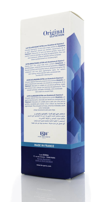 Fair And White Extra Brightening Lotion with Glutathione and Vitamin C 500 Ml