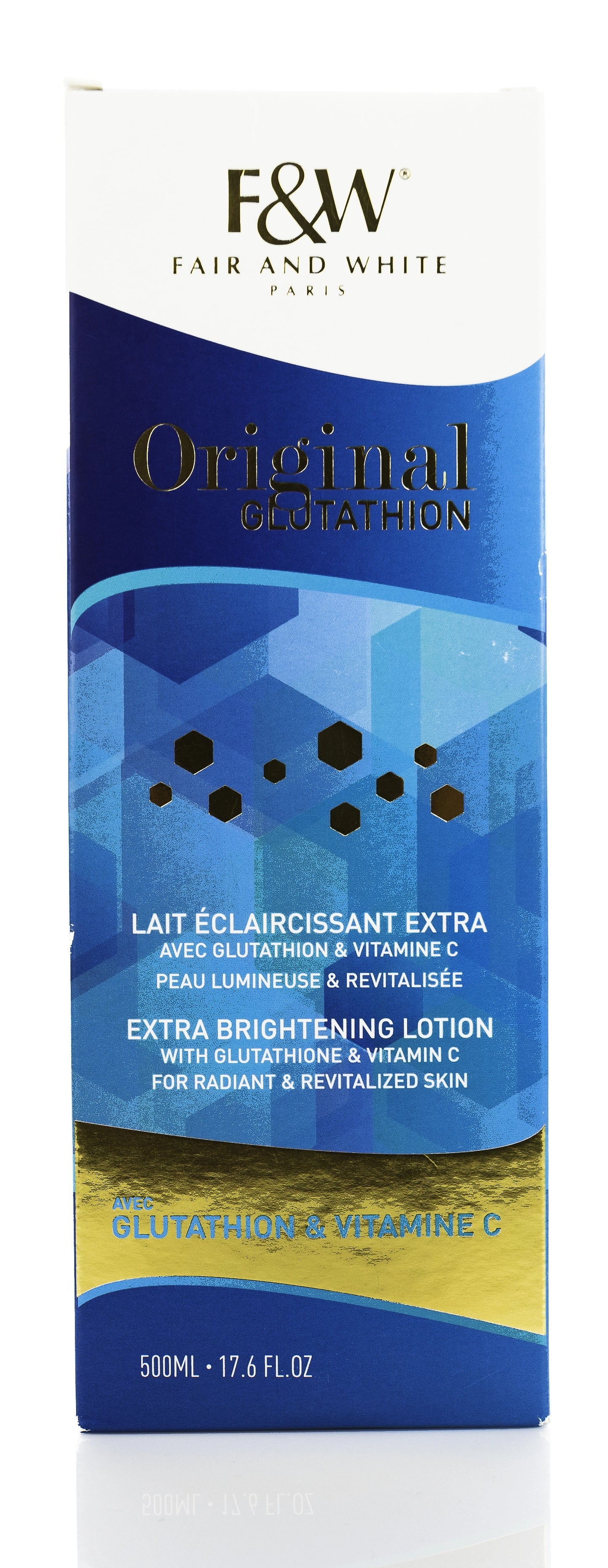 Fair And White Extra Brightening Lotion with Glutathione and Vitamin C 500 Ml