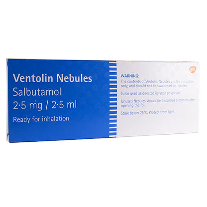 Ventolin Nebules 2.5Mg/2.5Ml 40 Pieces