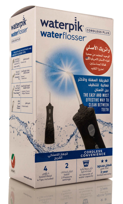 Waterpik Cordless Plus Water Flosser Black-(WP-462Me)