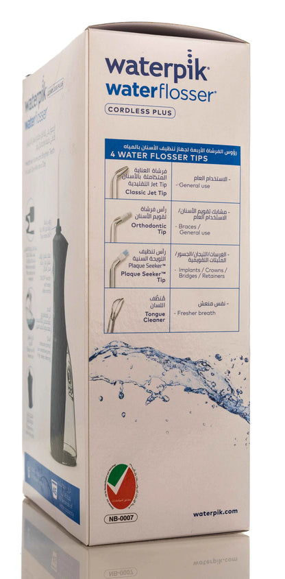 Waterpik Cordless Plus Water Flosser Black-(WP-462Me)