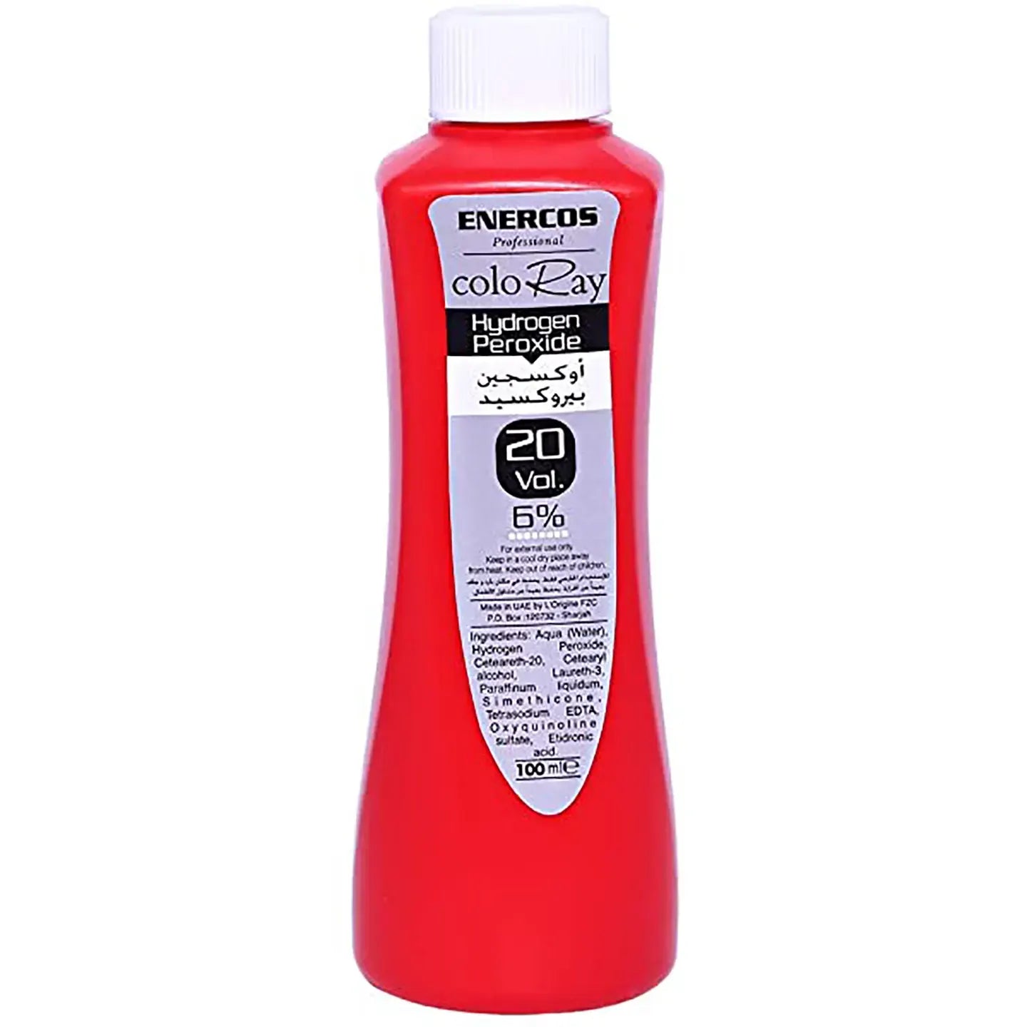 Enercos Coloray Hydrogen Peroxide Developer  20 Vol 6%, 100 Ml